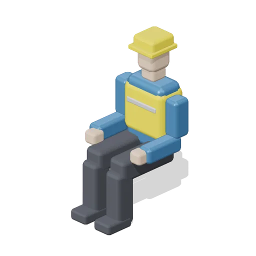 Seated Forklift Driver (Car Factory Production Line)