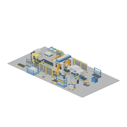 Framing Cell and Press Feed (Car Factory Production Line)