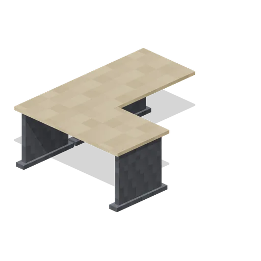 L Shaped Desk (Pixel Modern Office)