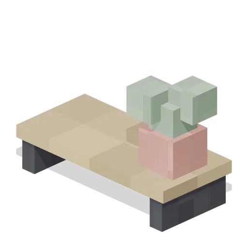 Monitor Riser With Plant (Pixel Modern Office)