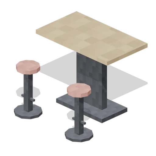 High Table With Stools (Pixel Modern Office)
