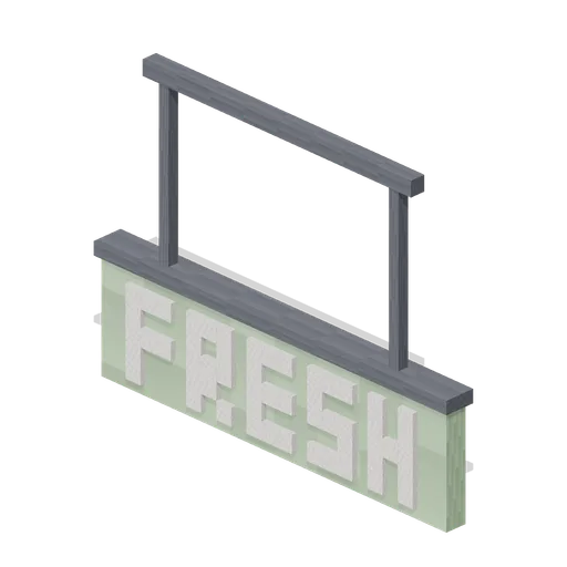 Aisle Sign Fresh (Pixel Modern Supermarket)