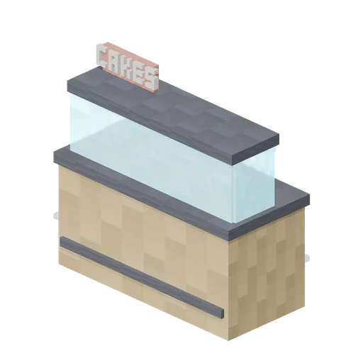 Bakery Counter With Cakes (Pixel Modern Supermarket)