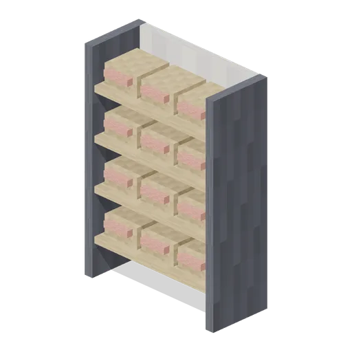 Bread Rack With Loaves (Pixel Modern Supermarket)