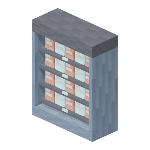 Chiller Cabinet Drinks (Pixel Modern Supermarket)