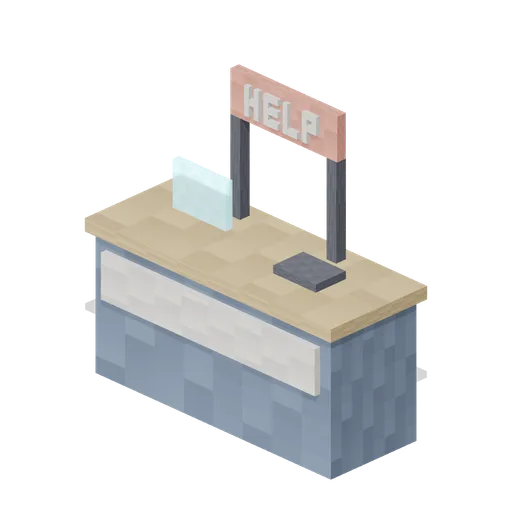 Customer Service Desk (Pixel Modern Supermarket)
