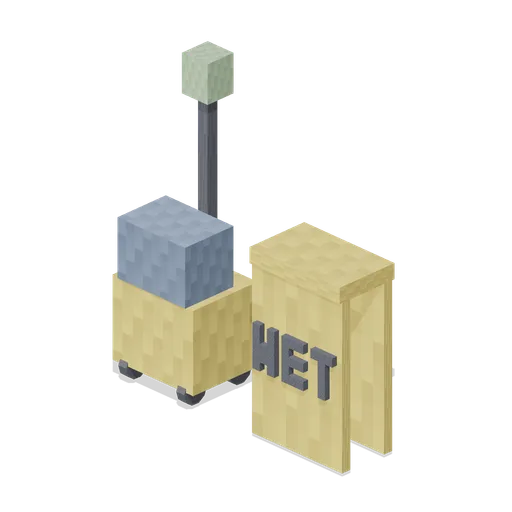 Mop Bucket And Floor Sign (Pixel Modern Supermarket)
