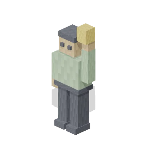 Shopper Reaching A Shelf (Pixel Modern Supermarket)