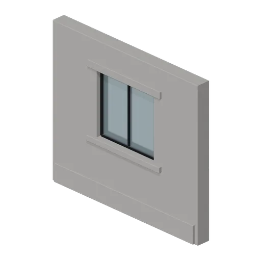 Window Wall Bay 4 m (Battle Royale Town and Airfield)