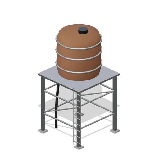 Rooftop Water Tank (Battle Royale Town and Airfield)