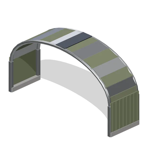 Hangar Arch Bay 4 m (Battle Royale Town and Airfield)