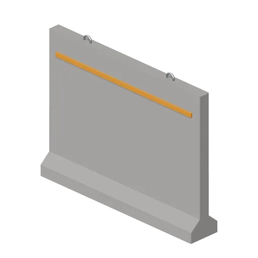 Precast Blast Wall 4 m (Battle Royale Town and Airfield)