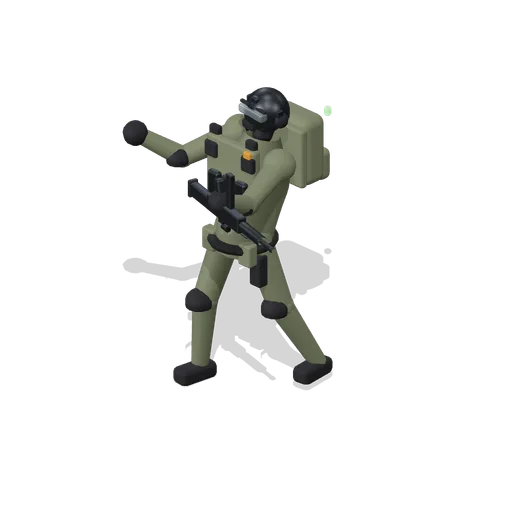 Operator Aiming A Rifle (Battle Royale Town and Airfield)