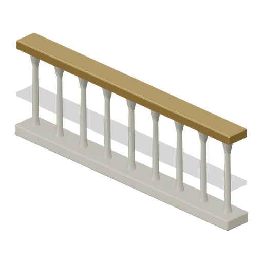 Balustrade Straight (Arcane Academy and Spell Trials)