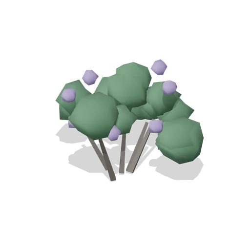 Rhododendron Bush (Dense Temperate Forest Flora)