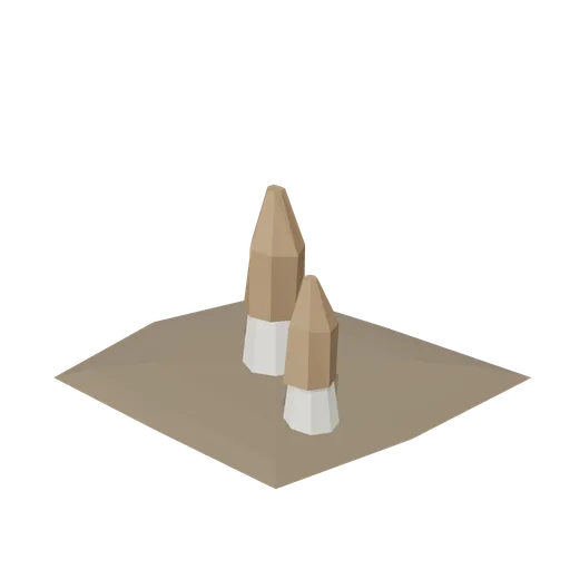 Morel Pair (Dense Temperate Forest Flora)