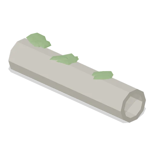 Hollow Log (Dense Temperate Forest Flora)