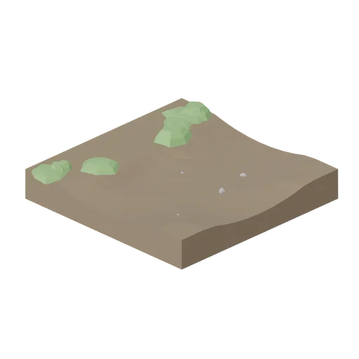 Path Fork Tile (Dense Temperate Forest Flora)