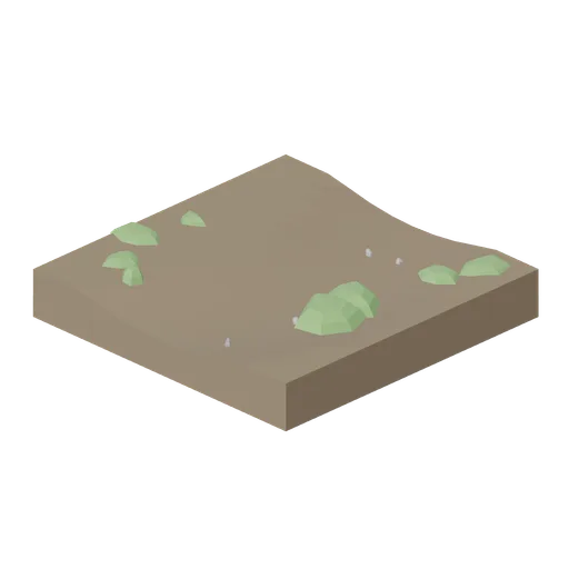Forest Path Tile (Dense Temperate Forest Flora)