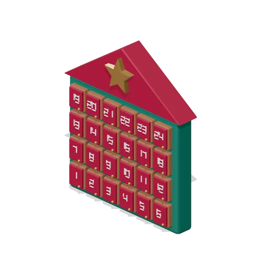 Numbered Advent Calendar (Storybook Christmas Market)