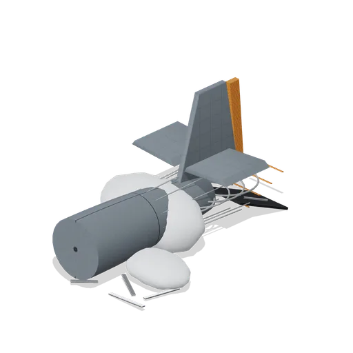 Crashed Transport Tail (Arctic Station FPS Kit)