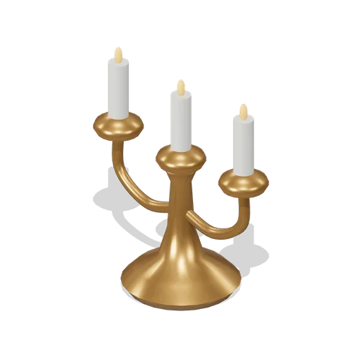 Three-arm Candelabra (Storybook Christmas Market)