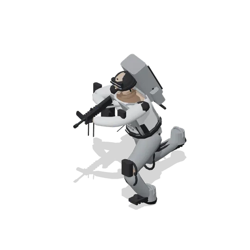 Defender Heavy Gunner Advancing (Arctic Station FPS Kit)