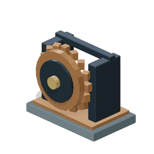 Geared hauling winch (Dwarven Runeforge Dungeon)
