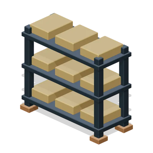 Stocked ingot rack (Dwarven Runeforge Dungeon)