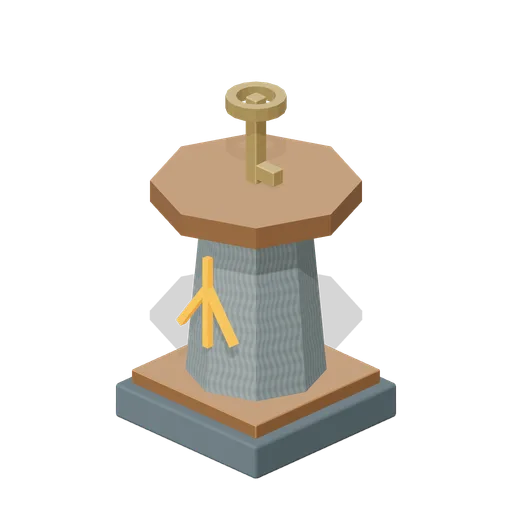 Rune key pedestal (Dwarven Runeforge Dungeon)