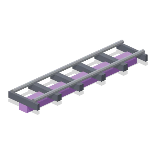 Coaster Track Straight 4 m (Theme Park Rides and Coasters)
