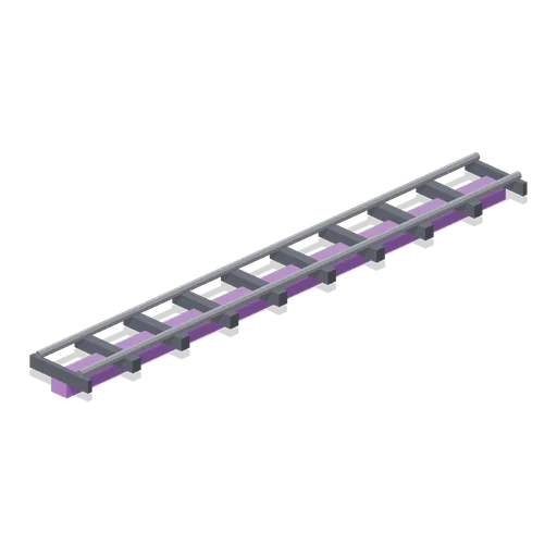 Coaster Track Straight 8 m (Theme Park Rides and Coasters)
