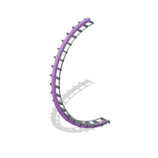 Coaster Vertical Loop Lower Half (Theme Park Rides and Coasters)