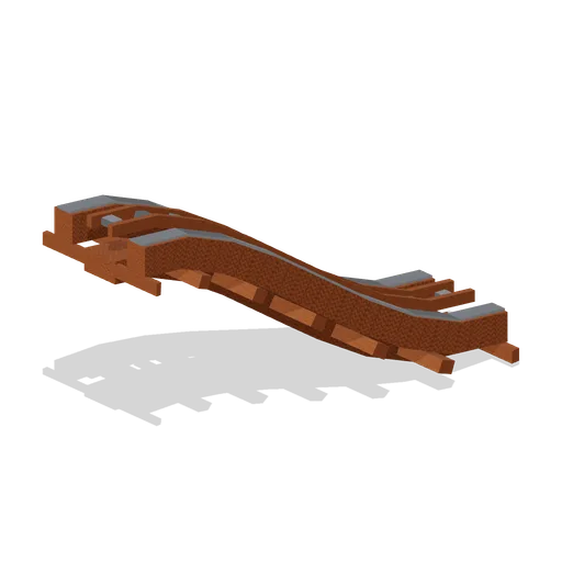 Wooden Coaster Lift Hill (Theme Park Rides and Coasters)