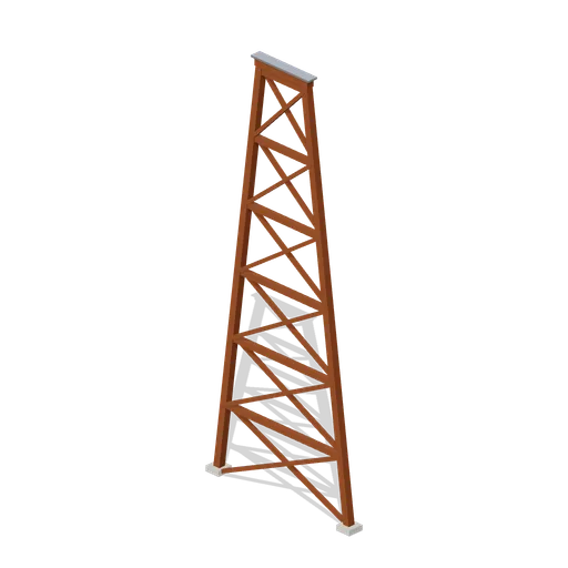 Wooden Coaster Trestle Tall (Theme Park Rides and Coasters)