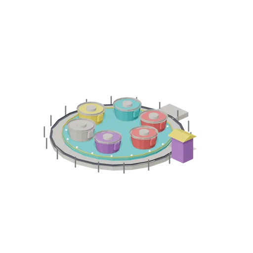 Spinning Teacups (Theme Park Rides and Coasters)