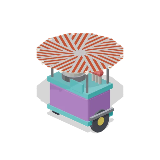 Candy Floss Cart (Theme Park Rides and Coasters)