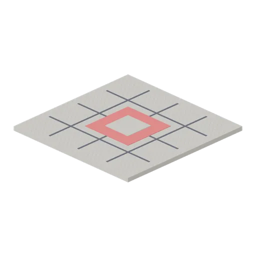 Park Path Tile Crossroads (Theme Park Rides and Coasters)