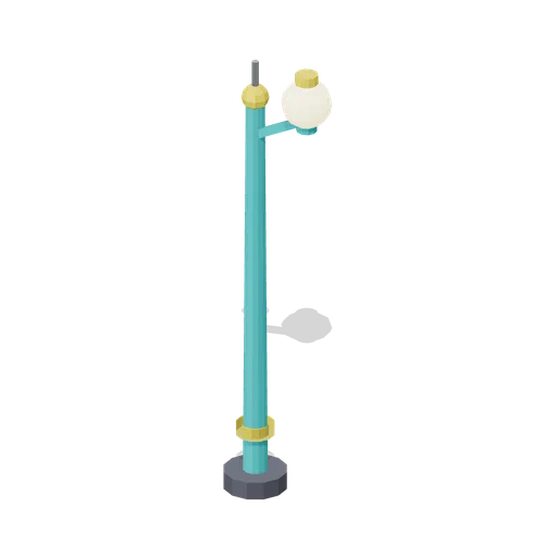 Park Lamp Post Single (Theme Park Rides and Coasters)