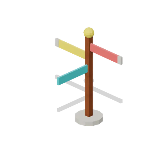Park Signpost (Theme Park Rides and Coasters)