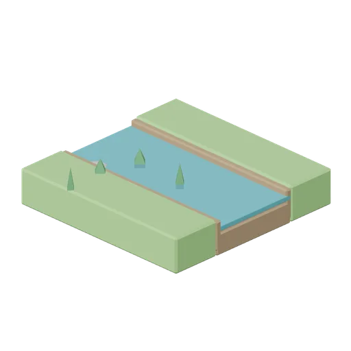 River Tile Straight (Medieval MMO Starter Realm)
