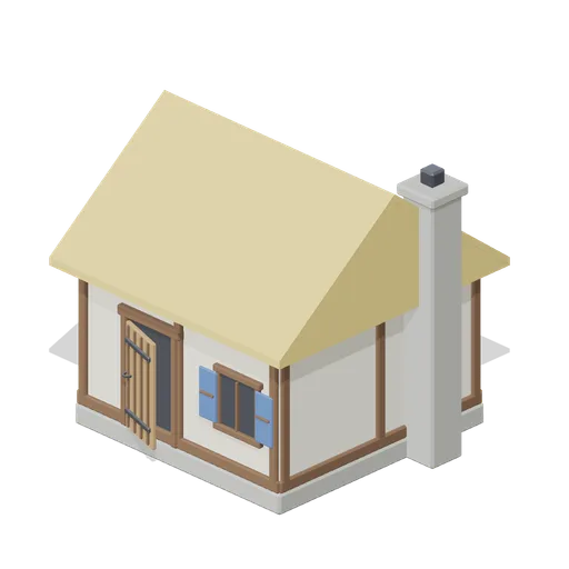 Timber House Small (Medieval MMO Starter Realm)