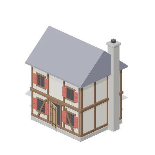 Timber House Medium (Medieval MMO Starter Realm)