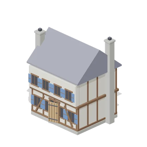 Timber House Large (Medieval MMO Starter Realm)