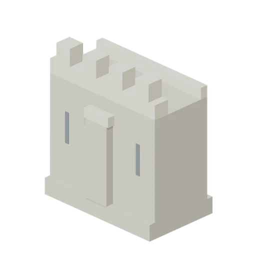 Assault Wall Bay 4 m (Medieval Siege and Castle Defence)