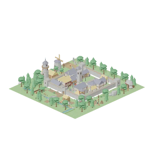 Starter Town And Outlands (Medieval MMO Starter Realm)