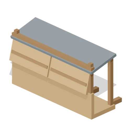 Parapet Hoarding 4 m (Medieval Siege and Castle Defence)