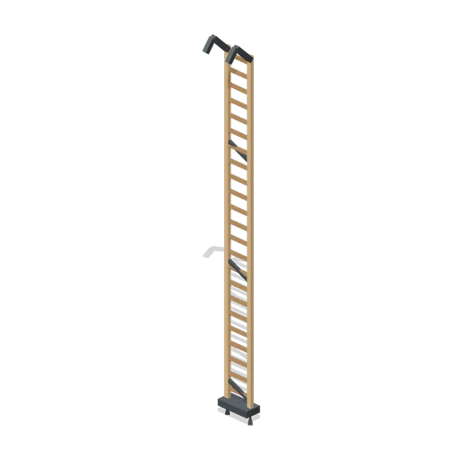 Hooked Scaling Ladder Long (Medieval Siege and Castle Defence)
