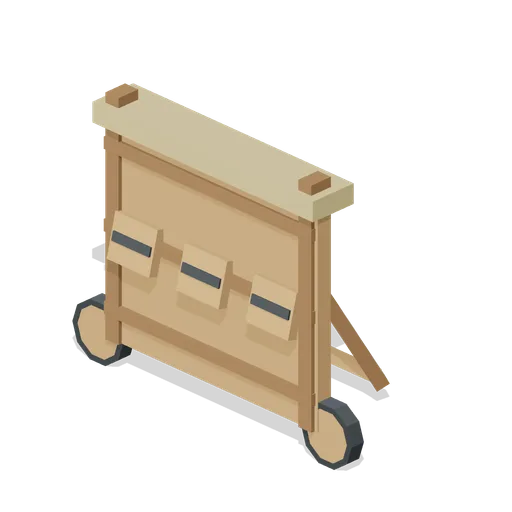 Wheeled Mantlet Screen Wide (Medieval Siege and Castle Defence)