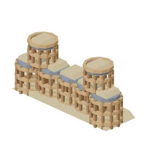 Gabion Battery (Medieval Siege and Castle Defence)